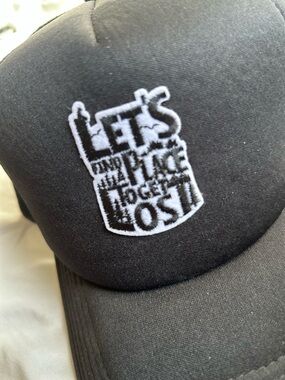 Let's Find A Place To Get Lost Embroidered Bronco Trucker Hat